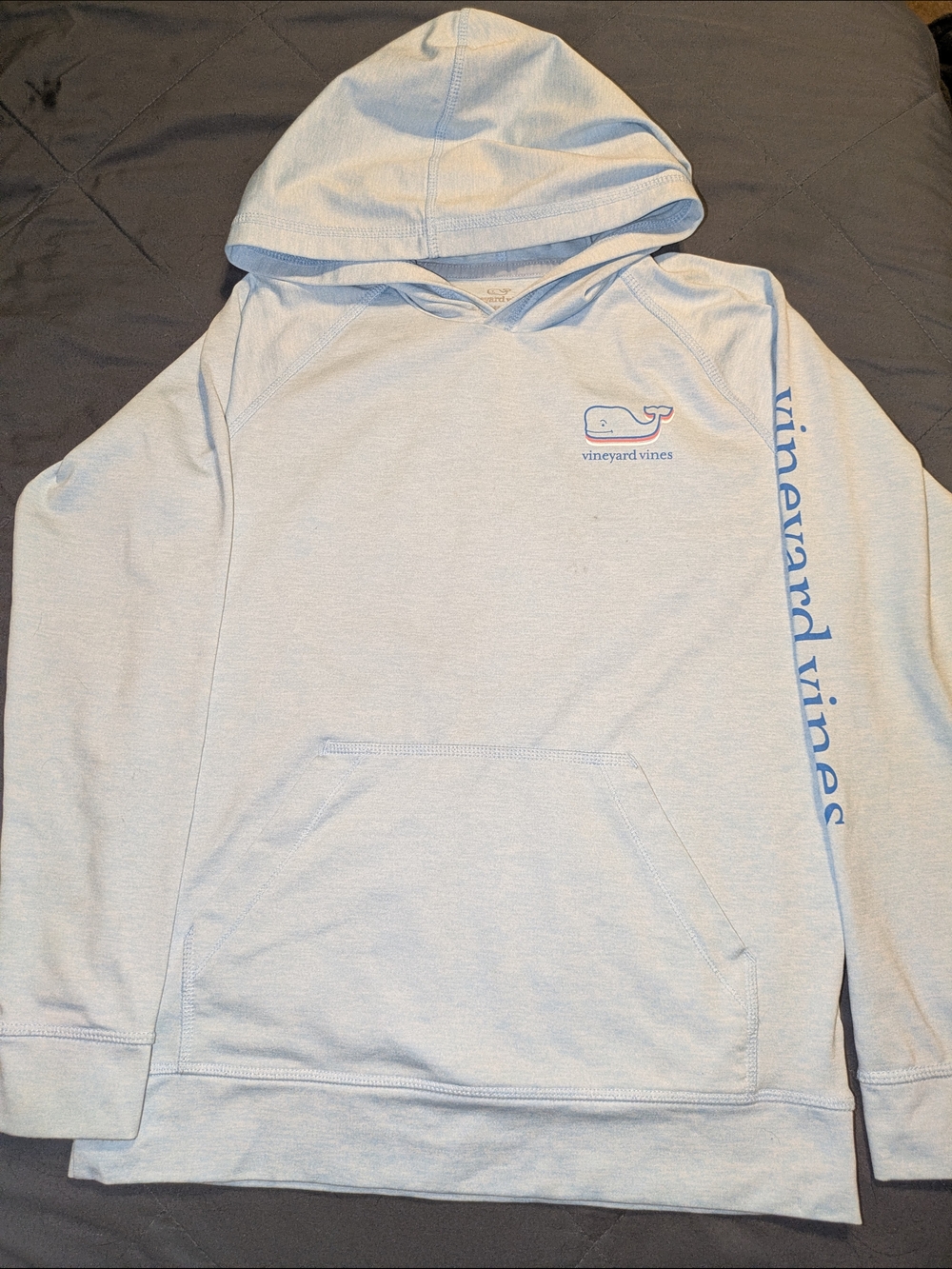 Vineyard Vines Light Blue Whale Hoodie